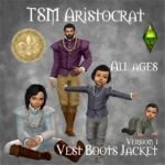 TSM Aristocrat Vest Jacket Boots Outfit for All Ages - Basic Version
