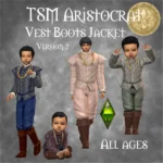 TSM Aristocrat Vest Jacket Boots Outfit for All Ages - Fancy Version