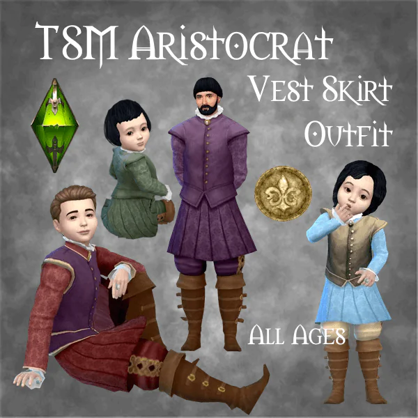 TSM Aristocrat Vest Skirt All Ages