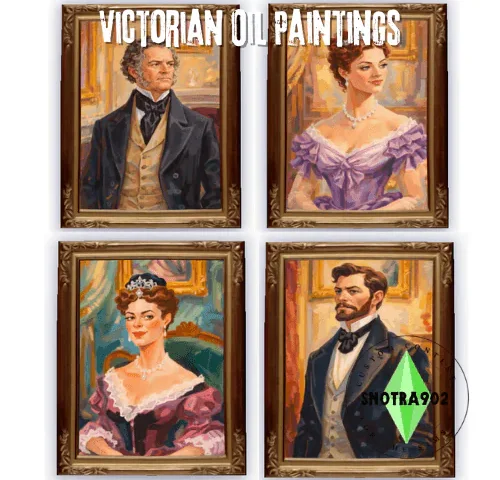 Victorian oil paintings