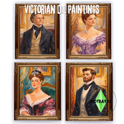 Victorian oil paintings