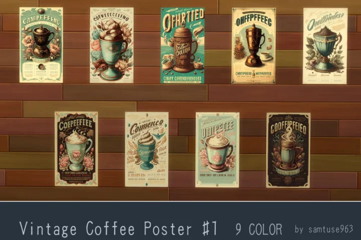 Vintage Coffee Poster #1-Samtuse963