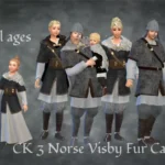 CK3 Norse Visby Fur Cape