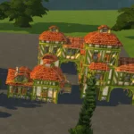 Medieval Old Town Hood Deco Houses - Weaver Set