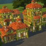 Medieval Old Town Hood Deco Houses - Weaver Set