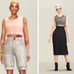 Le' 1 - Sleeveless Knit & Midi Skirt Set