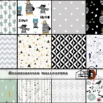 Scandinavian wallpapers.