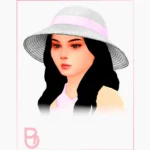 Child White Hat - Family Trip Outfits - 3 versions