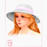 Woman White Hat - Family Trip Outfits - 3 versions