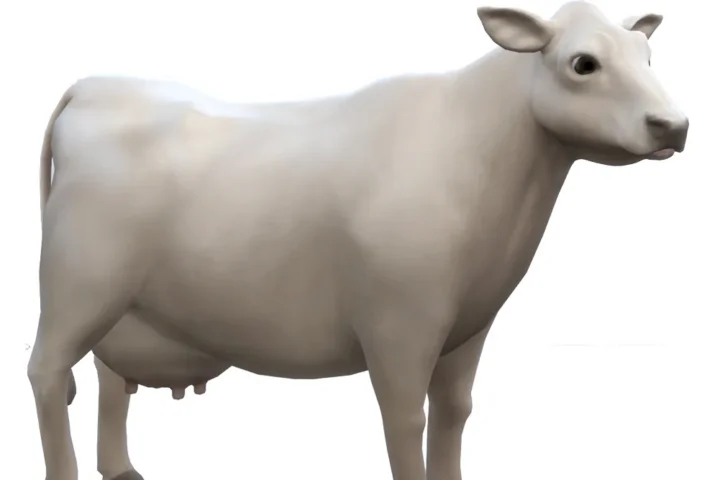 White Cow for the Animal Shed