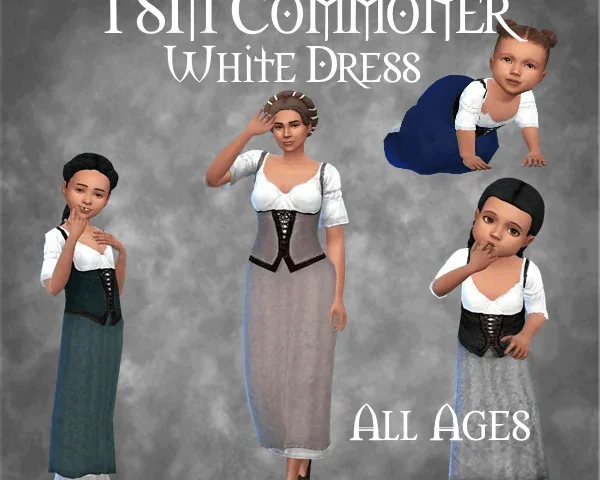 TSM Commoner White Dress for All Ages