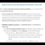 LGBTQIA+ / Gender & Orientation Overhaul