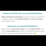 LGBTQIA+ / Gender & Orientation Overhaul