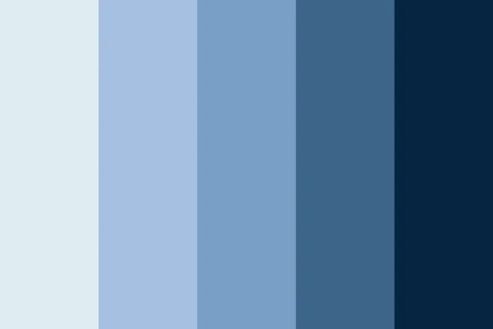 Pure Winter blues - wall set