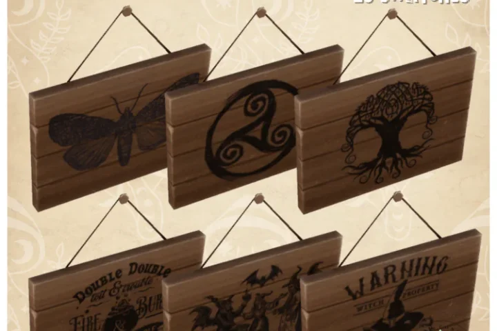 Witchy Wooden Wall Decor