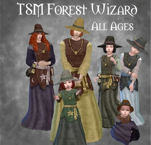 TSM Forest Wizard Robe for All Ages
