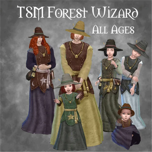 TSM Forest Wizard Robe for All Ages