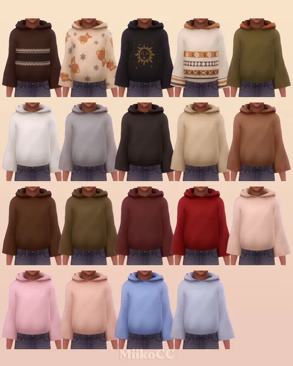 Wool hoodie for children