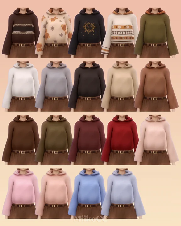 Wool hoodie