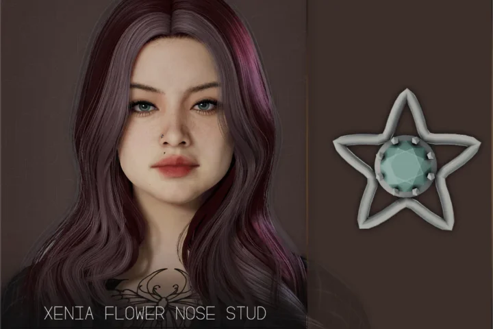 Xenia Flower Nose Stud