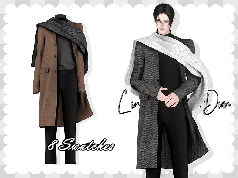 LIN-DIAN Men's long suit