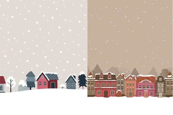 Xmas Village Wallpaper