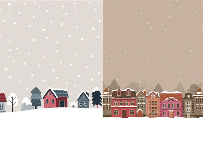 Xmas Village Wallpaper