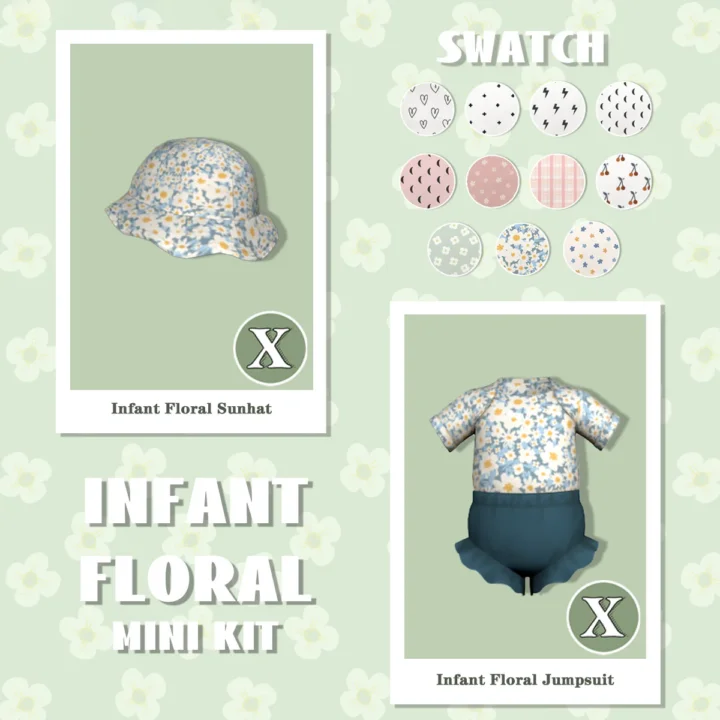 Infant Floral Mini Kit （2 items）