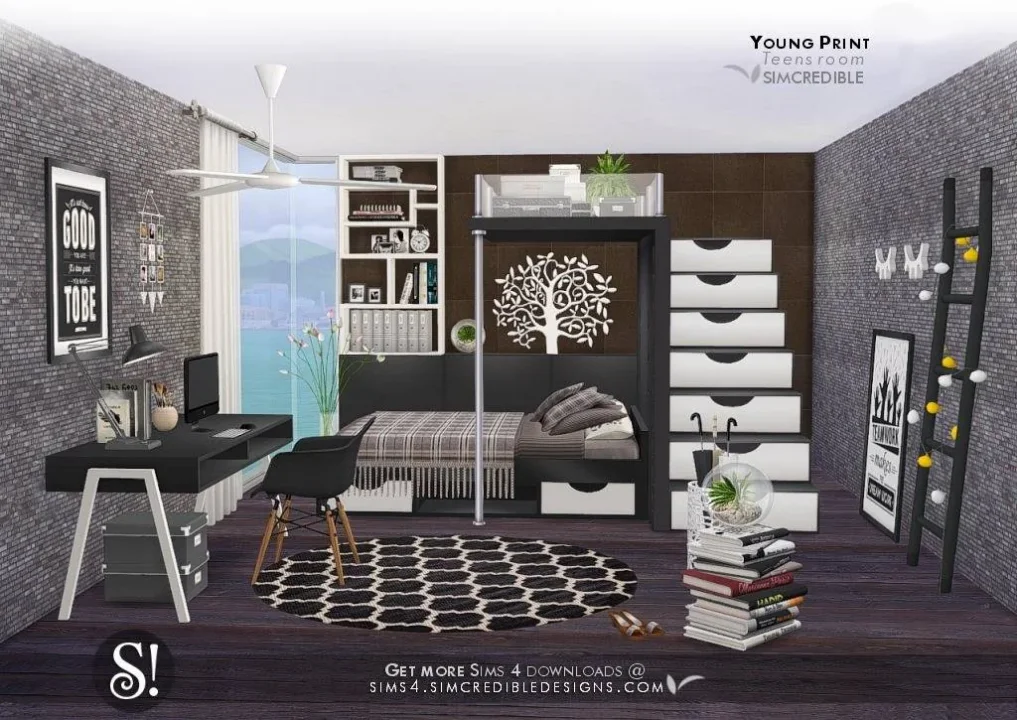 Young Print Bedroom