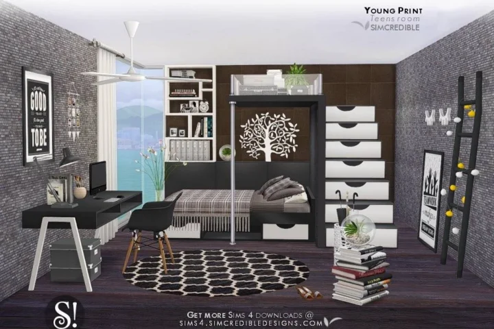 Young Print Bedroom