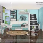 Young Print Bedroom